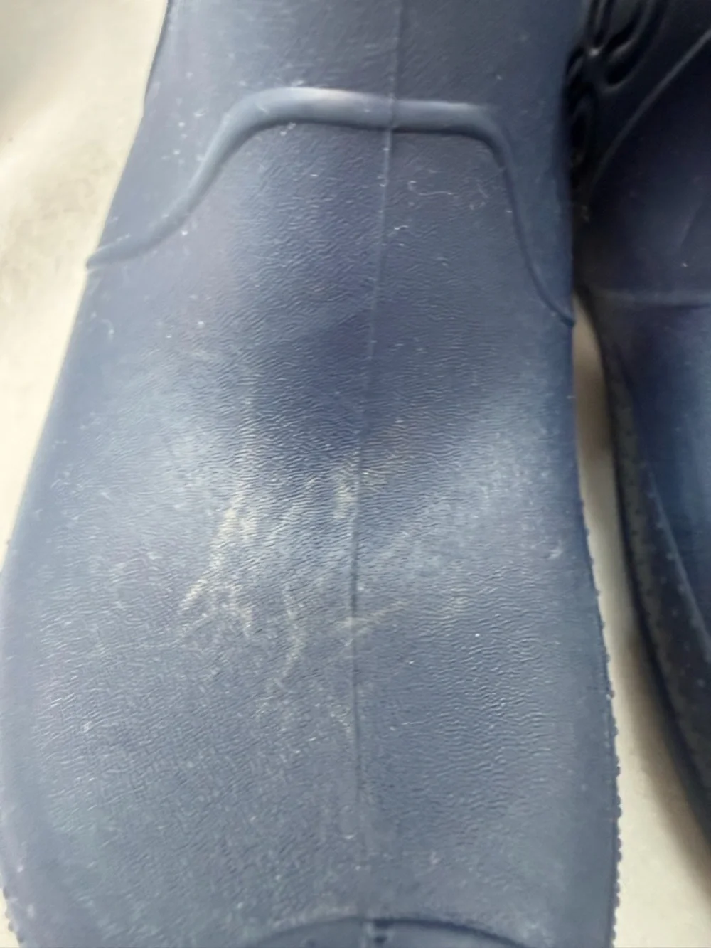 CROCS Kids size 1 Dark Blue Handle Rain Boots